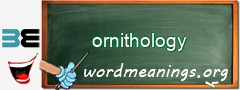 WordMeaning blackboard for ornithology